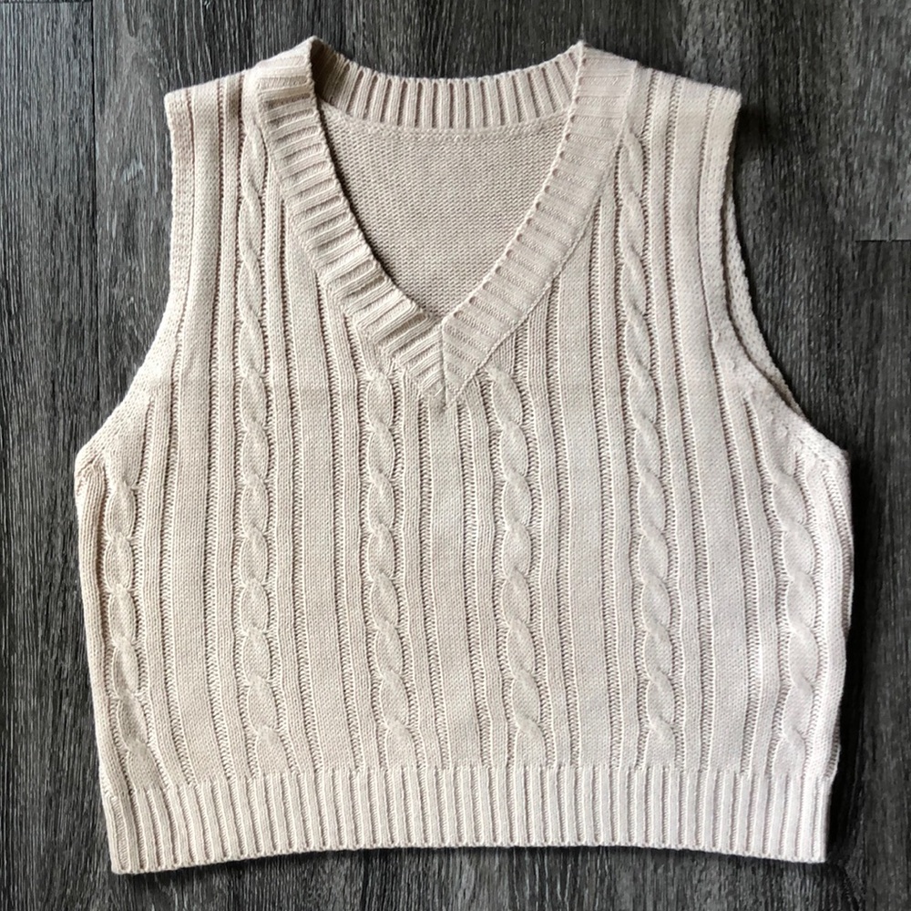 Tan Sweater Vest